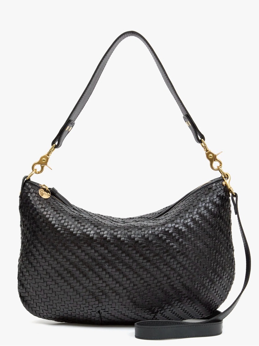 🩷New Clare V. MOYEN MESSENGER in Black Zigzag